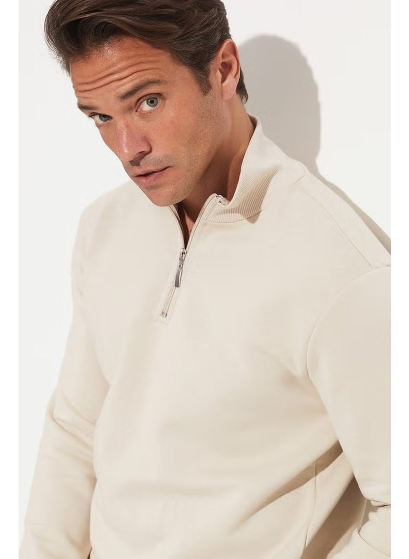 JUNE Men's Regular Fit Half Zip Sweatshirt - Image 3